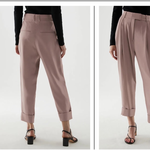 COS Pleated Trousers in Grey - Picture 5 of 7
